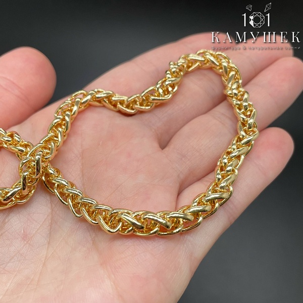 Цепь №125-1 цвет золото 6*4 мм