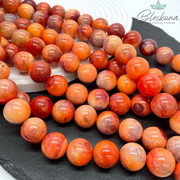 Агат с узором №28 16 мм