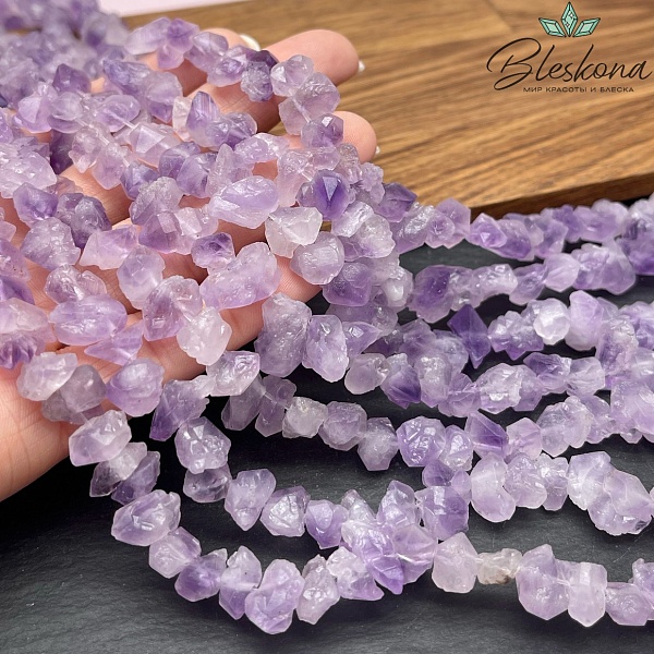 Аметист лавандовый куски (7-9)*(10-12) мм