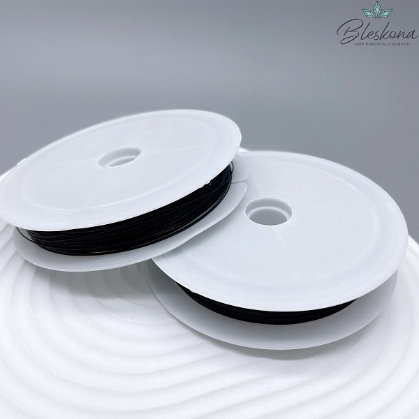 Тросик ювелирный Черный 0,45мм