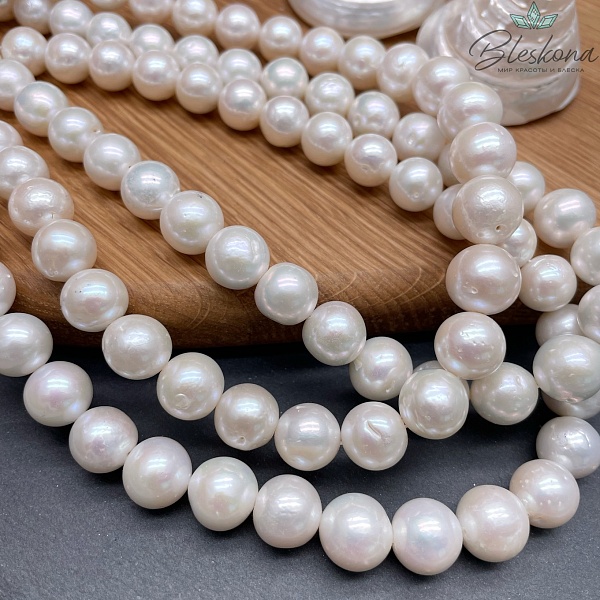 Жемчуг шар белый 11-13 мм 