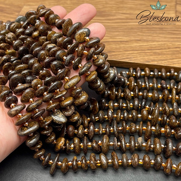 Бронзит сколы шлифованные (2-4)*(8-11)