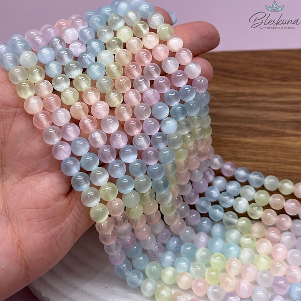 Селенит микс (тонированный) 6,5 мм №2