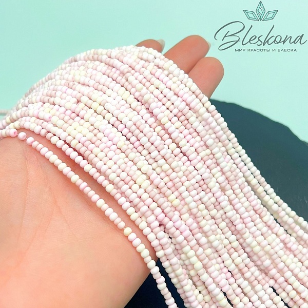 3*2 мм Бусины стекло рондель микс №5