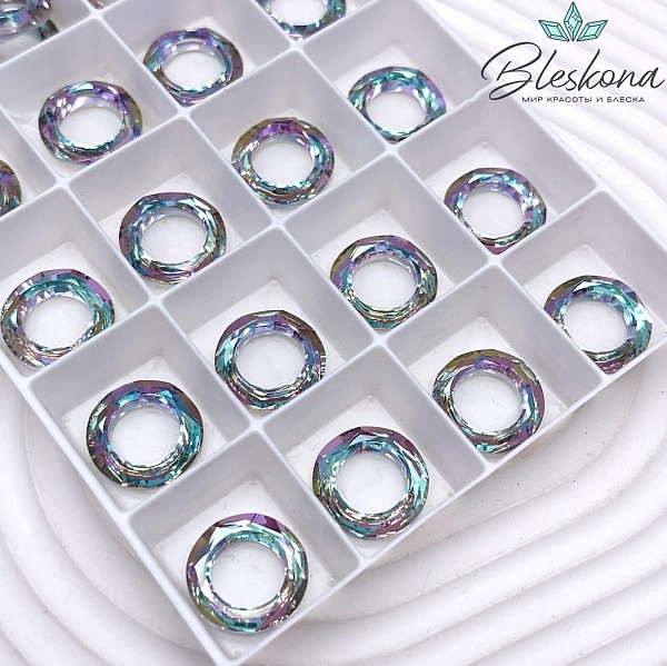 4139 Cosmic Ring 14 мм Crystal Vitrail Light (VL)