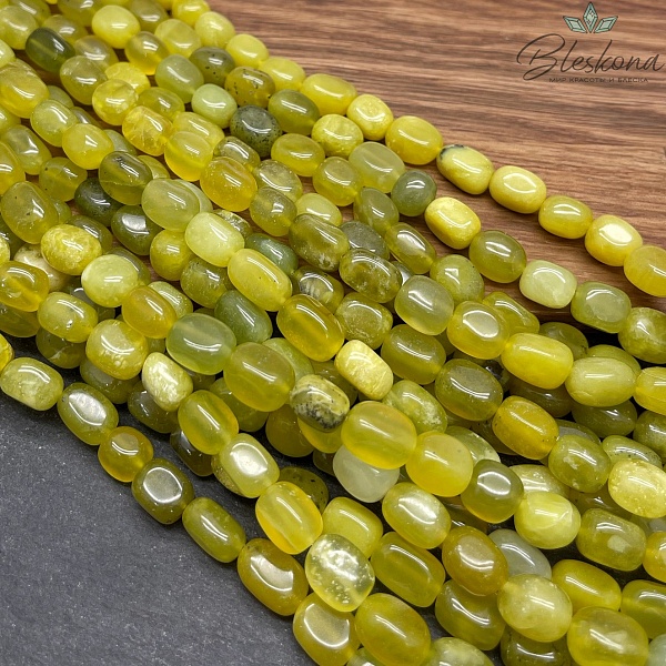 Серпентин желтый (змеевик) галтовка (8-12)*(7-8) мм