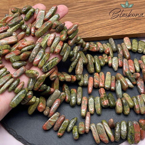 Унакит сколы шлифованные 10-22 мм