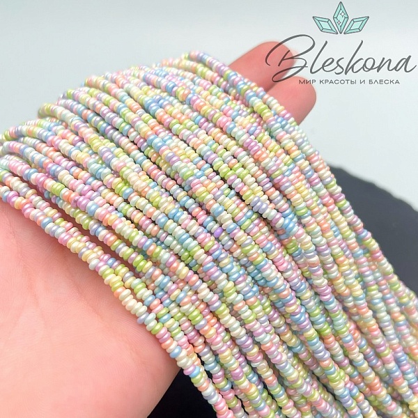 3*1 мм Бусины фриформ микс №1