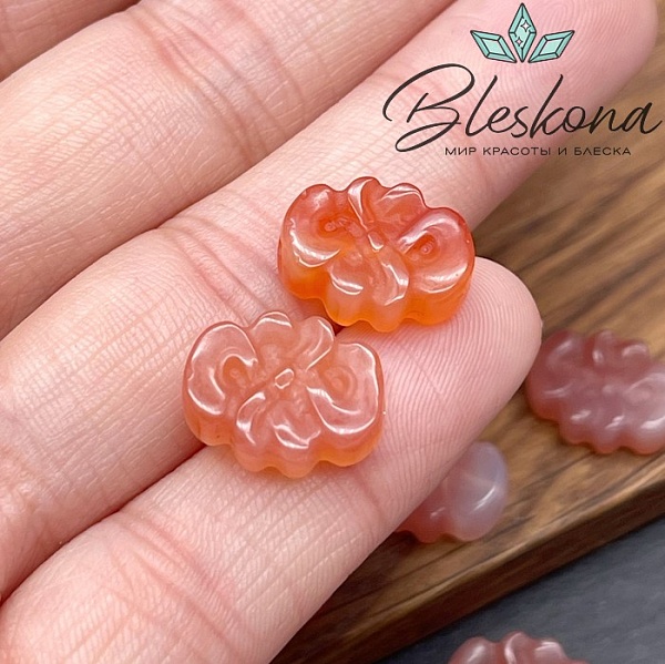 15*11 мм Резная бусина Узел счастья отверстие по горизонтали