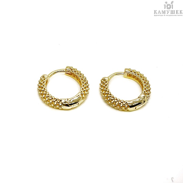 16,5мм Цвет золото, Швензы бублик Конго сеточка Люкс