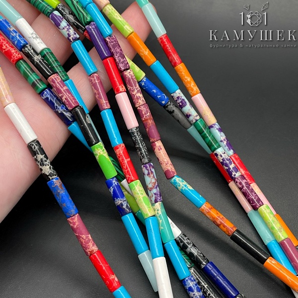 Варисцит микс  имитация трубочки 13*4мм