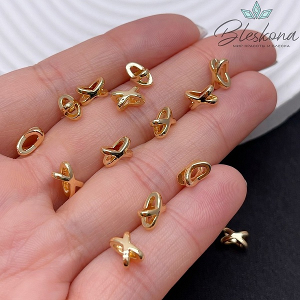 4,8*7,7 мм Цвет золото, Разделитель х-формы 