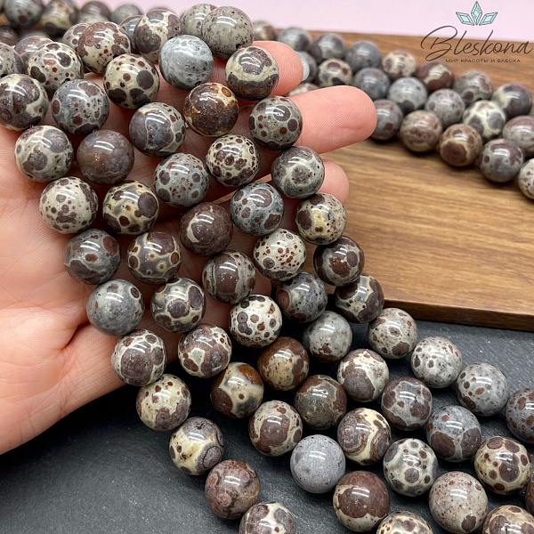 Черепаховый агат 12 мм