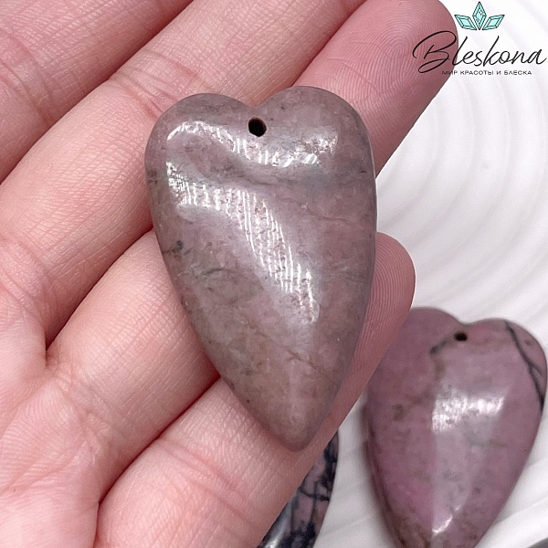 25*40мм,Подвеска Сердце Зеленый кварц,цвет золото