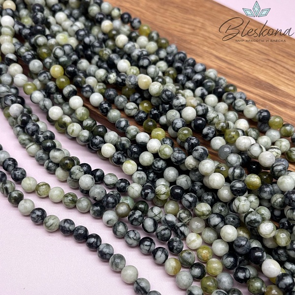 Жадеит Виноградный 6,5 мм