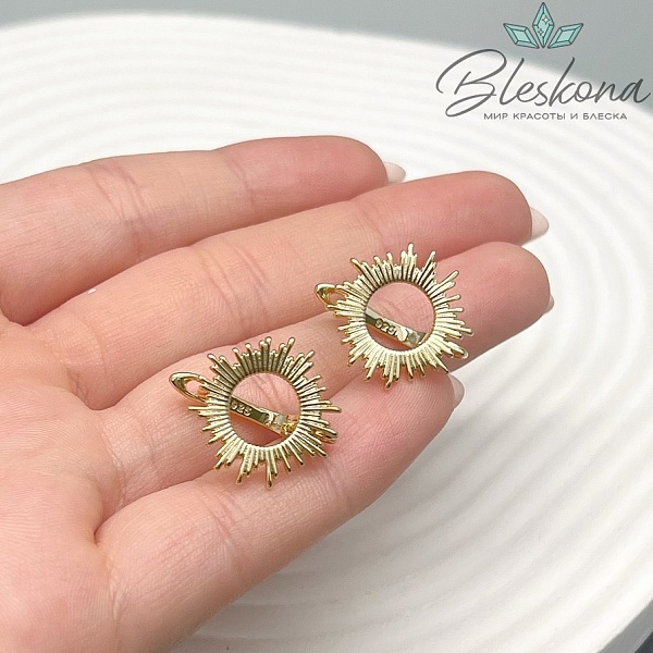 17,6 мм Цвет золото, Швензы солнце лучи