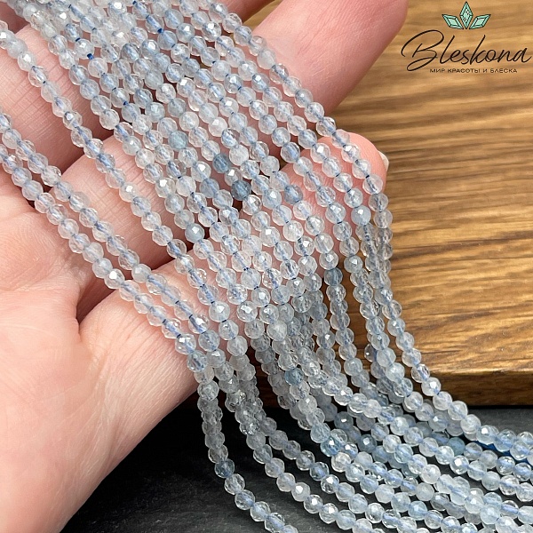 2,5 мм Аквамарин микроогранка №1