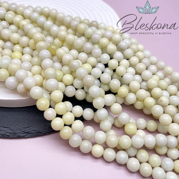 Жадеит Мятный 8,5 мм