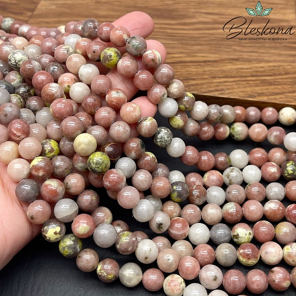 Кальцит коричневый (мраморный) 8 мм