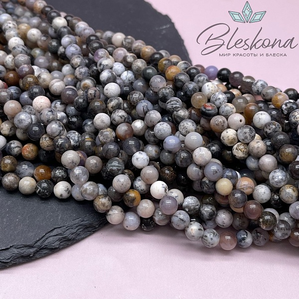 Агат дендритовый 6 мм