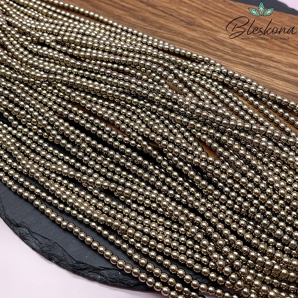 3,5 мм Гематин имитация, цвет темное золото