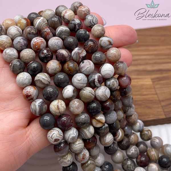 Агат Crazy lace 8 мм