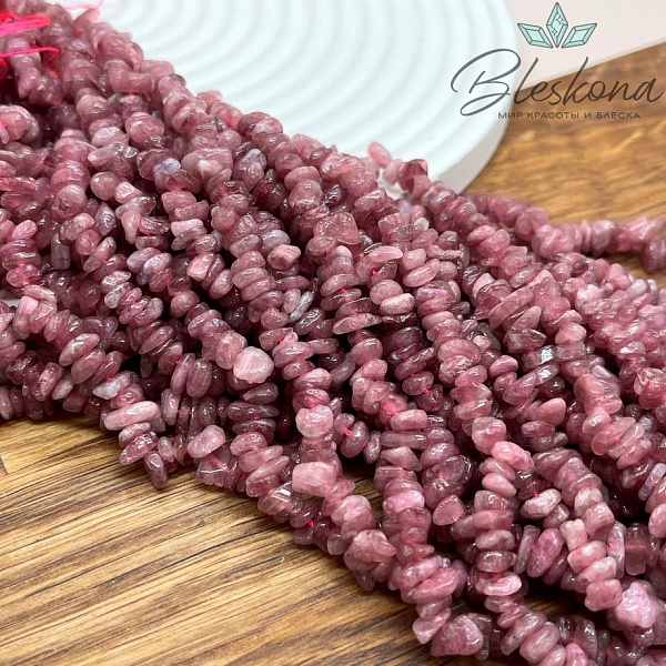 Крошка Турмалин  ширина бусин ~ 5,5-7 мм