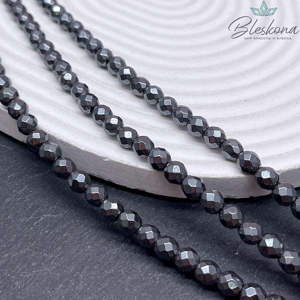 6мм Гематин имитация, огранка