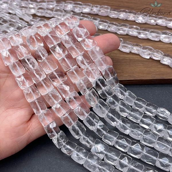 Горный хрусталь квадрат огранка 10-11 мм