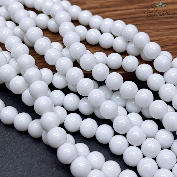 Агат Белый (имитация) 10 мм