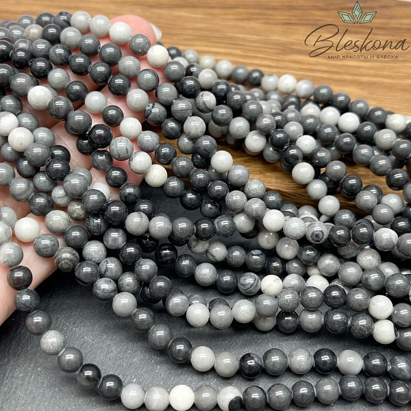 Яшма Инь-Янь (Тайцзи) 6 мм