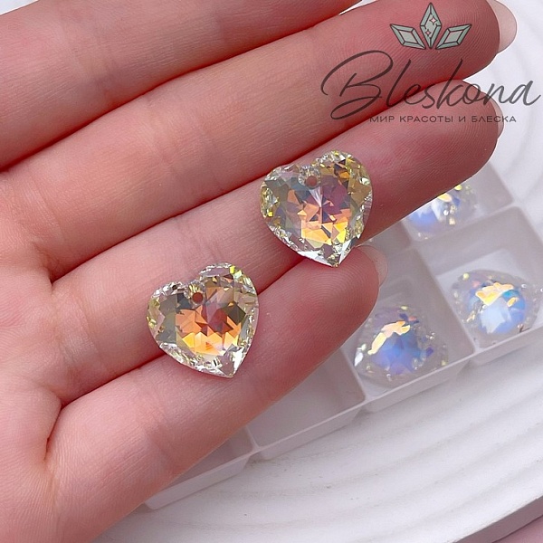 6432 Heart Cup Pendant 14,5 мм Crystal Aurore Boreale (AB)