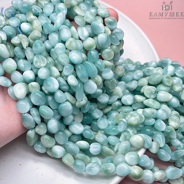 Волластонит (синтетический)  галтовка  8-10 мм 