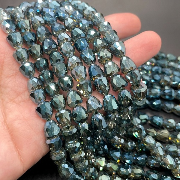 8 мм Стекло Lux, колокольчик, цвет темно- зеленый