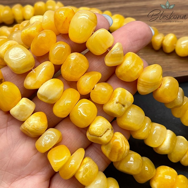 Оникс фриформ ярко- желтый №1  (6-10)*(10-15) мм