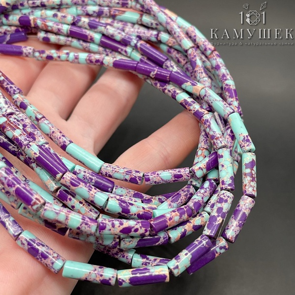 Варисцит фиолетовый  трубочки имитация 13*4мм