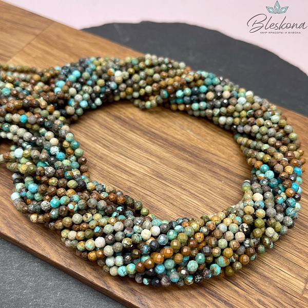 Бирюза алмазная огранка №4 3,5 мм