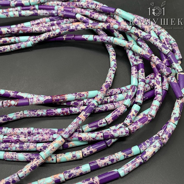 Варисцит фиолетовый  трубочки имитация 13*4мм