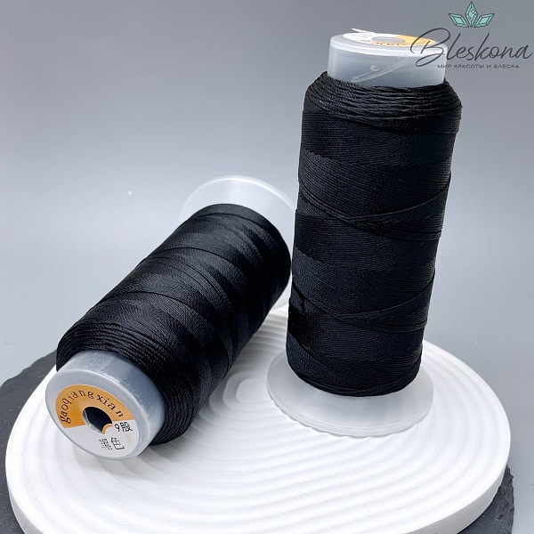 Нитки нейлон Черные толщина 9