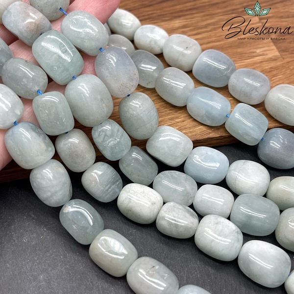 Аквамарин галтовка (14-16)*(10-12) мм