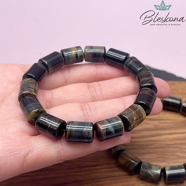 Соколиный глаз цилиндр сет 14*10 мм