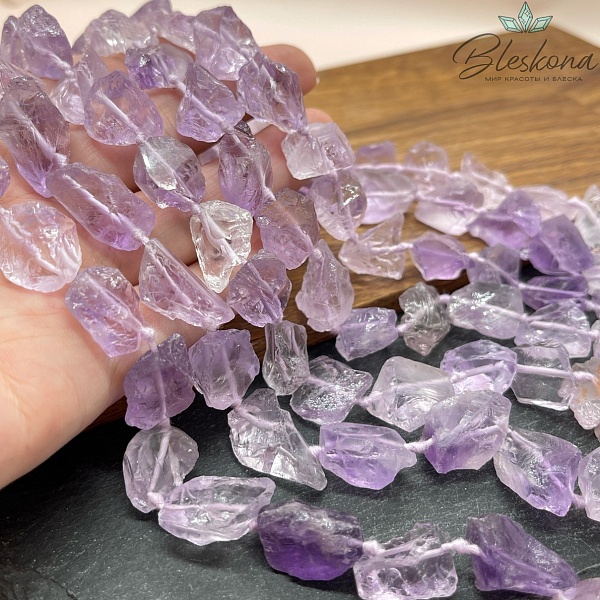 Аметист лавандовый куски 10-16 мм