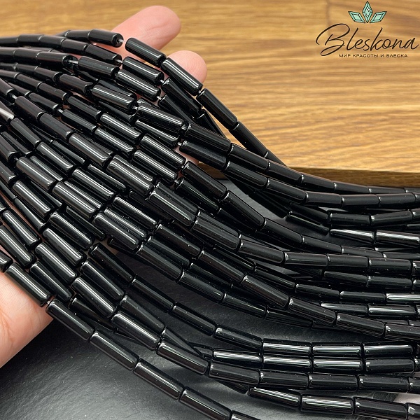 Стекло черное трубочки 12*4 мм