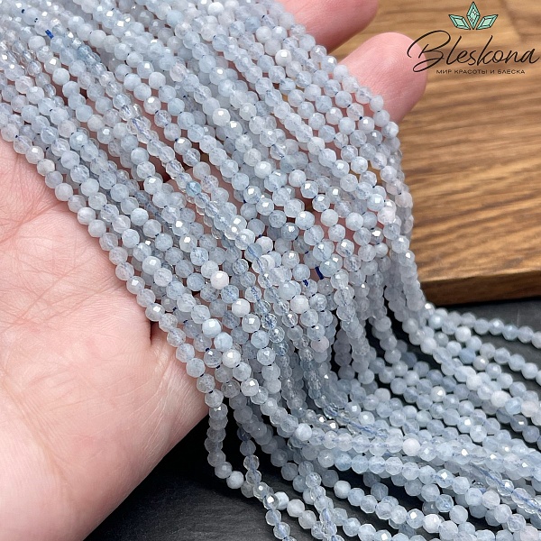 3мм Аквамарин микроогранка №2