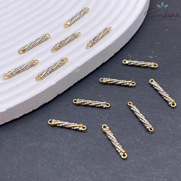 18*3 мм Цвет биколор, Коннектор палочка витая