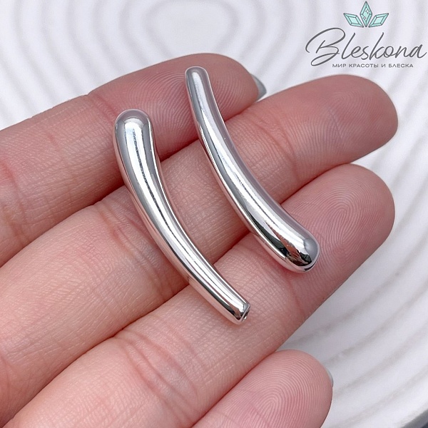 33*6 мм Цвет светлое серебро, Бусина на увеличение 