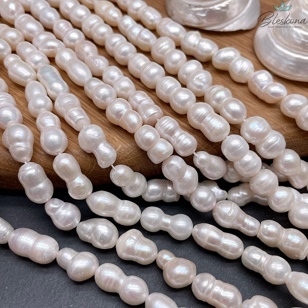 Жемчуг барочный белый 8-10 мм