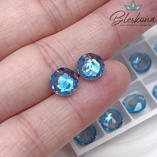 6430 Classic Cut 8 мм Aquamarine Shimmer (202 SHIM)