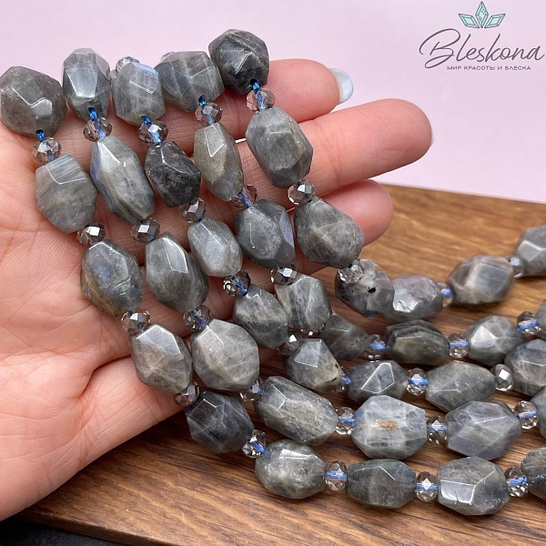 Лабрадор фриформ огранка №1 (14-17)*(11-12) мм