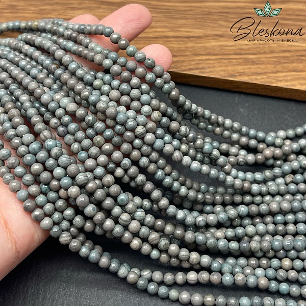 Яшма серо-зеленая 4 мм